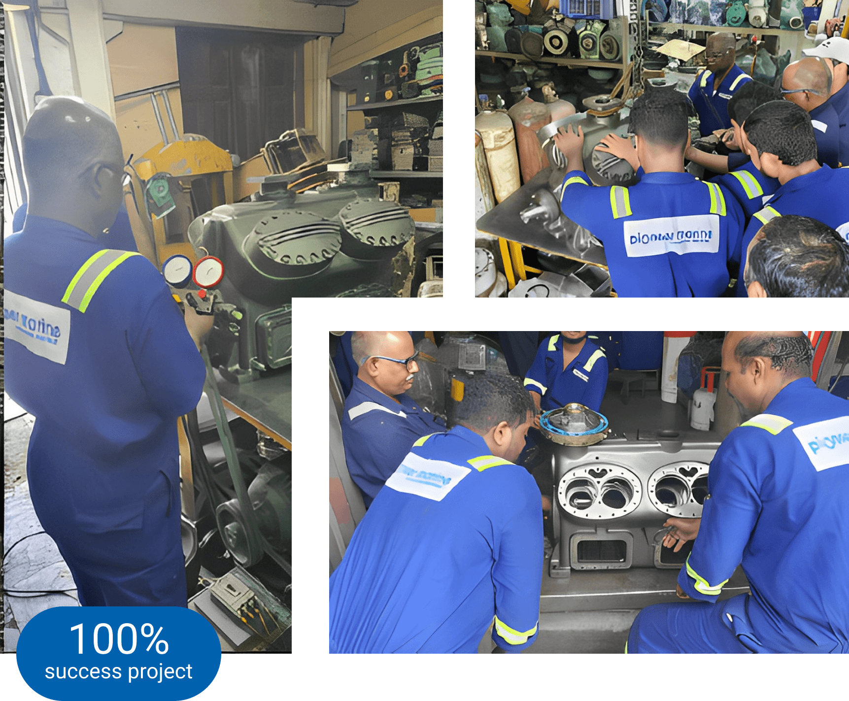 Technician working