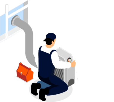 Marine refrigeration and HVAC background illustration