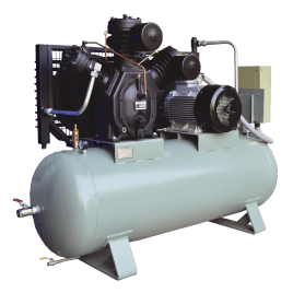 Industrial air compressor for marine HVAC and refrigeration services